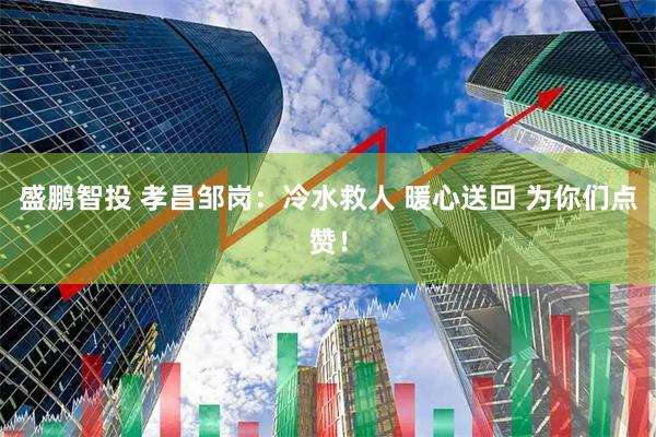 盛鹏智投 孝昌邹岗：冷水救人 暖心送回 为你们点赞！