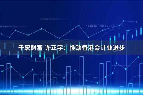 千宏财富 许正宇：推动香港会计业进步