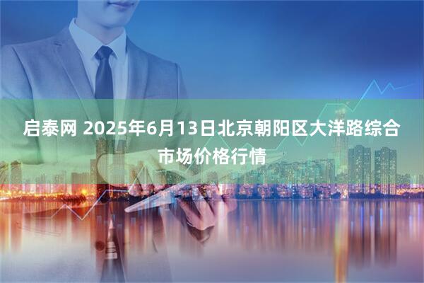 启泰网 2025年6月13日北京朝阳区大洋路综合市场价格行情